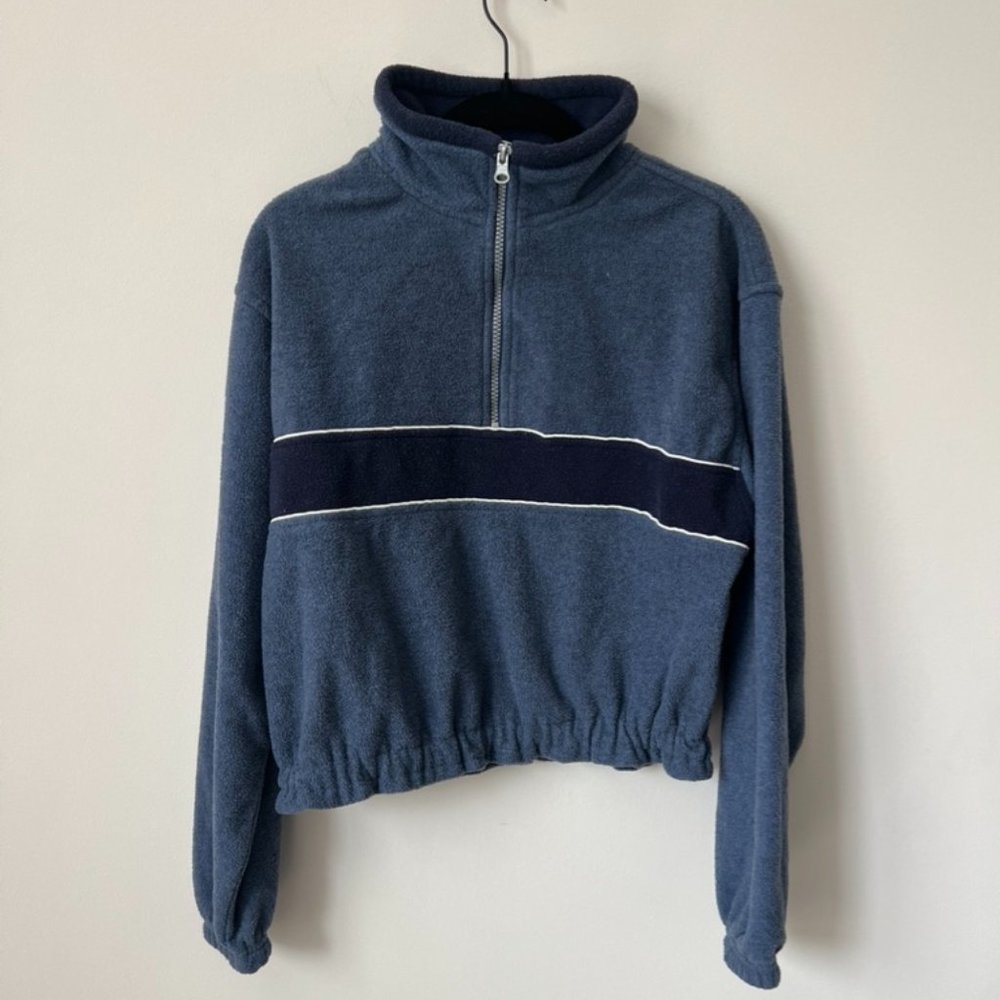 Cropped Fleece Pullover Jacket Women's Medium